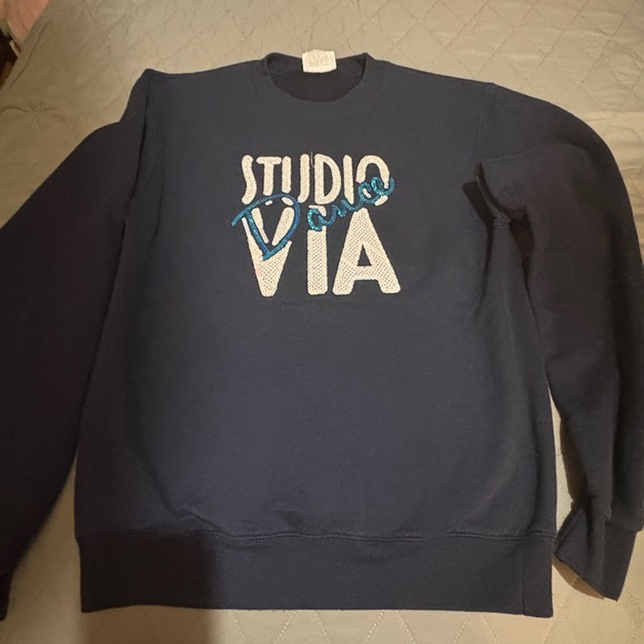 Champion Crewneck Sweater in Dark Blue - Picture 1 of 4